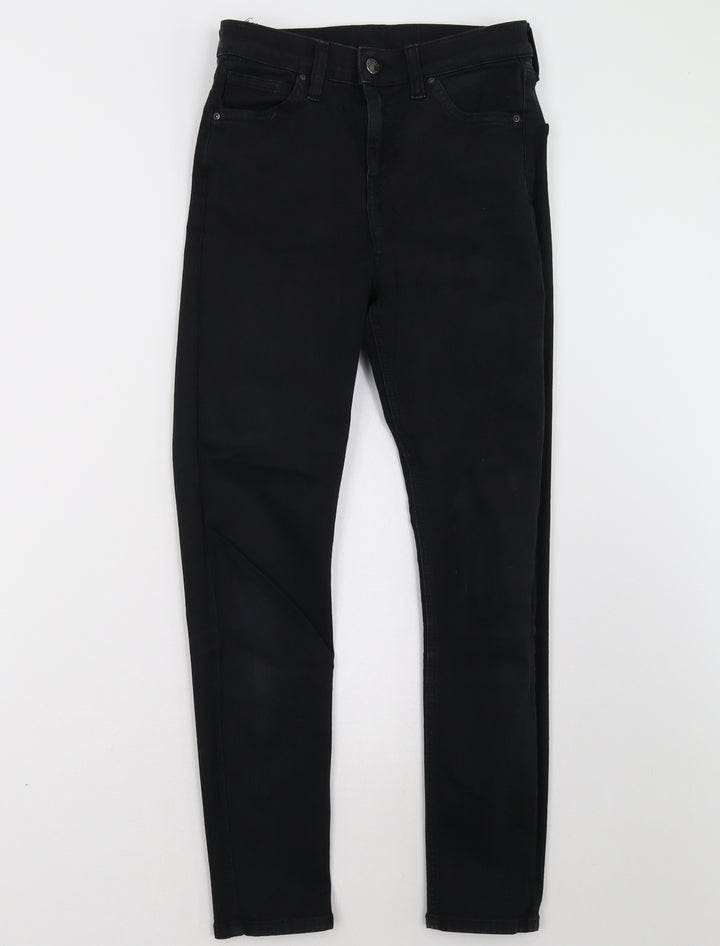Topshop Womens Black Skinny Jeans Size 26 L30 in