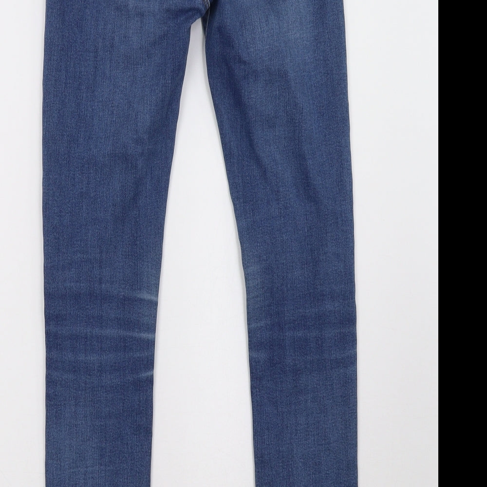 Warehouse Womens Blue  Denim Skinny Jeans Size 12 L30 in