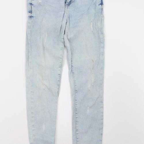 Primark Womens Blue  Denim Skinny Jeans Size 6 L28 in