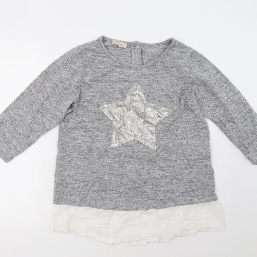 bellambria Womens Grey   Pullover Sweatshirt Size XL