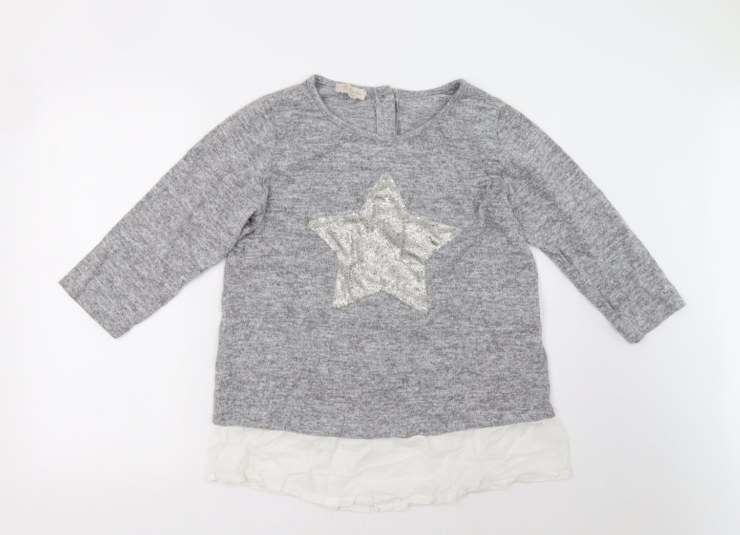 bellambria Womens Grey   Pullover Sweatshirt Size XL