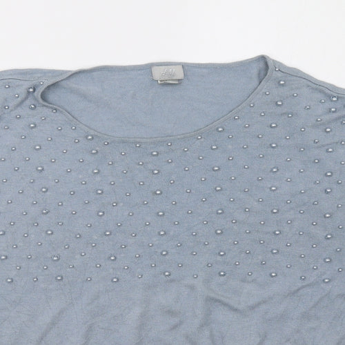 H&M Womens Blue   Pullover Sweatshirt Size S