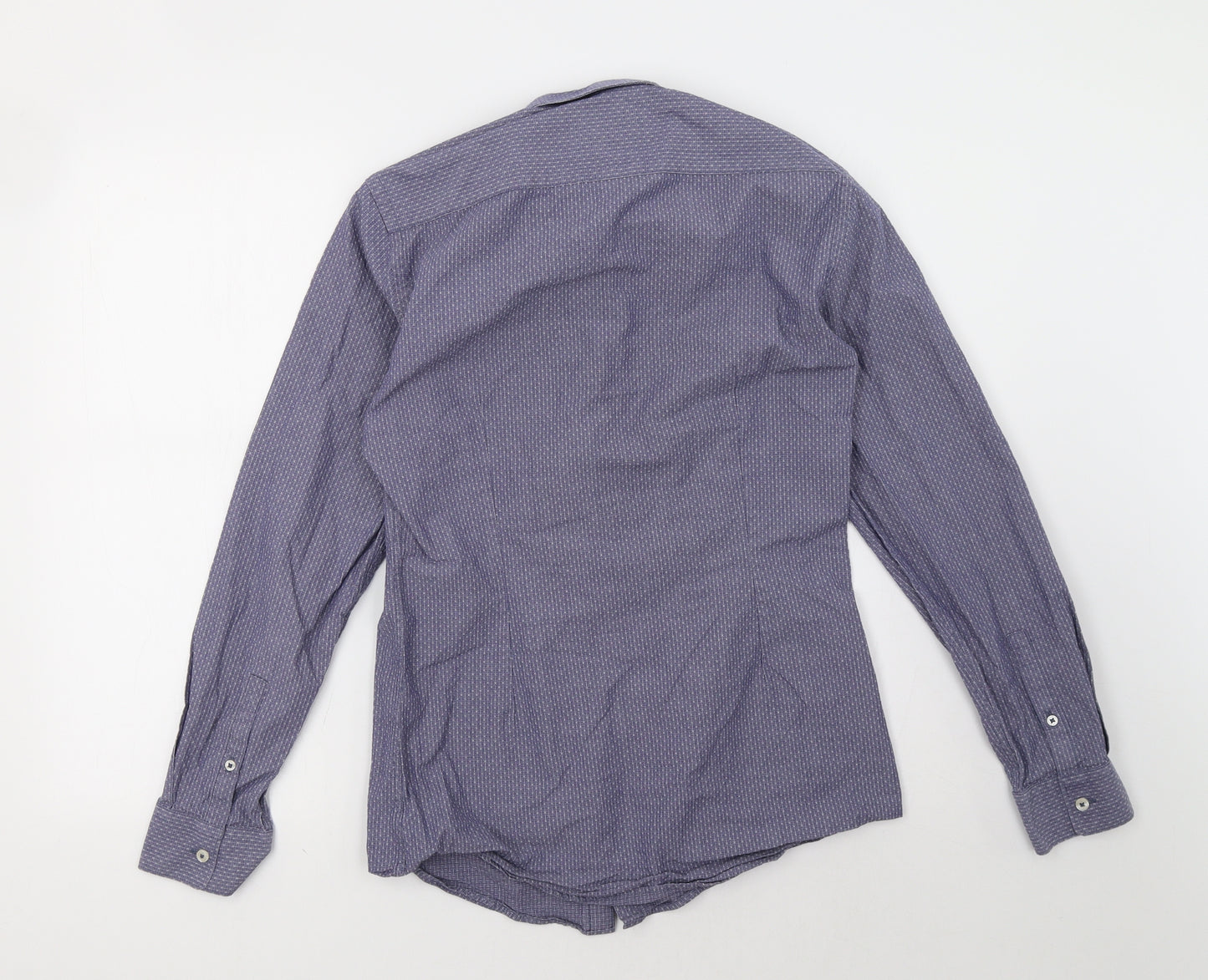 Marks and Spencer Mens Blue    Button-Up Size 14