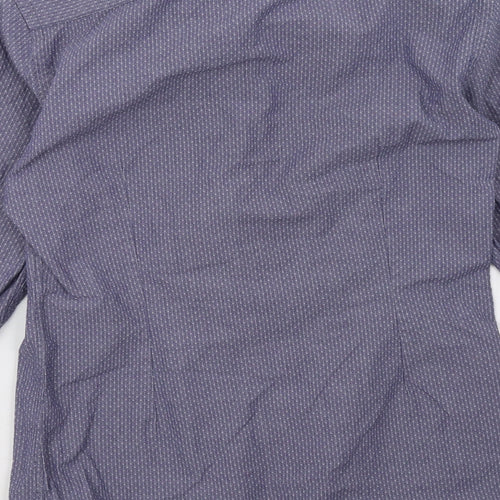 Marks and Spencer Mens Blue    Button-Up Size 14