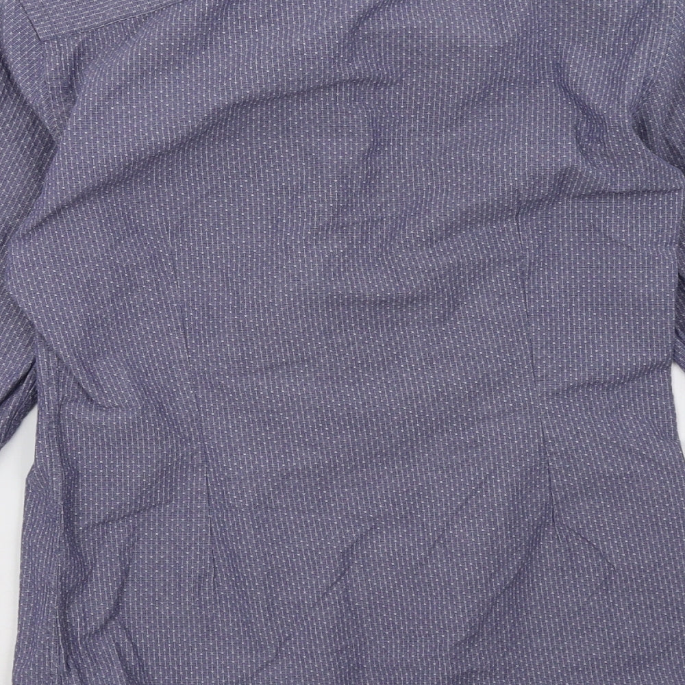 Marks and Spencer Mens Blue    Button-Up Size 14