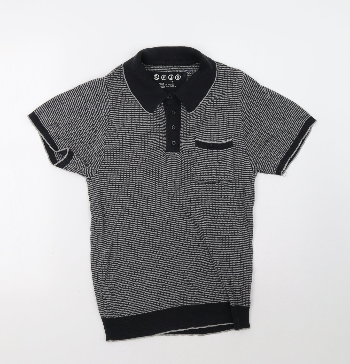 RV38 Mens Blue    Polo Size XS