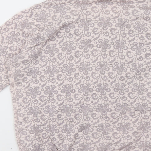 Dorothy Perkins Womens Pink Geometric  Cardigan Jumper Size 10