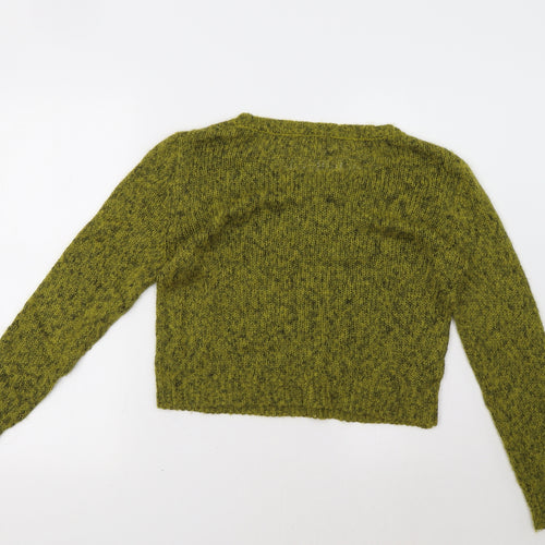 H&M Womens Green   Pullover Sweatshirt Size 6