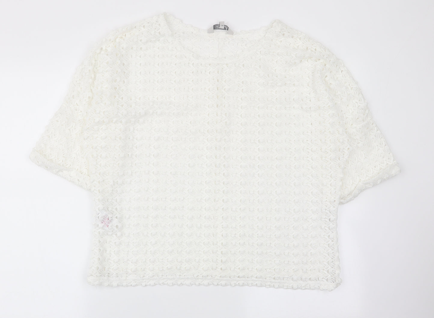 peaocks Womens White   Pullover Jumper Size 12