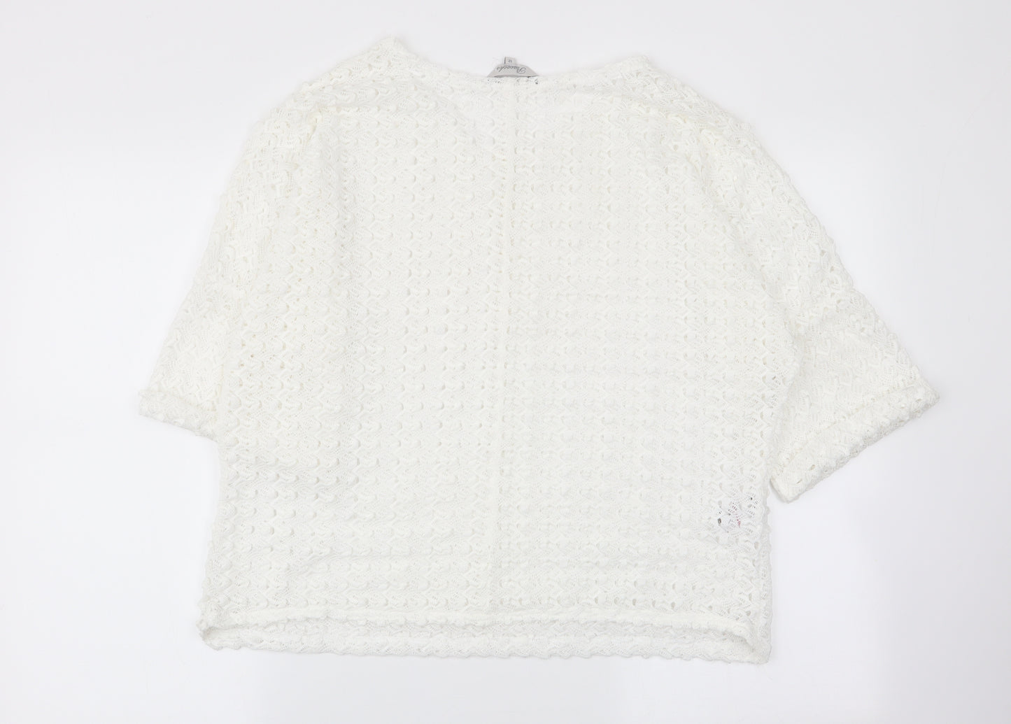 peaocks Womens White   Pullover Jumper Size 12