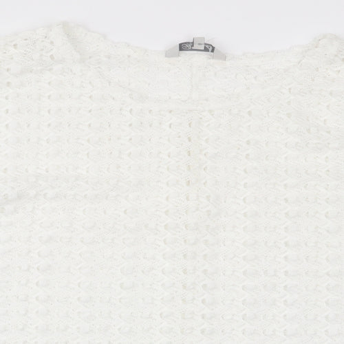 peaocks Womens White   Pullover Jumper Size 12