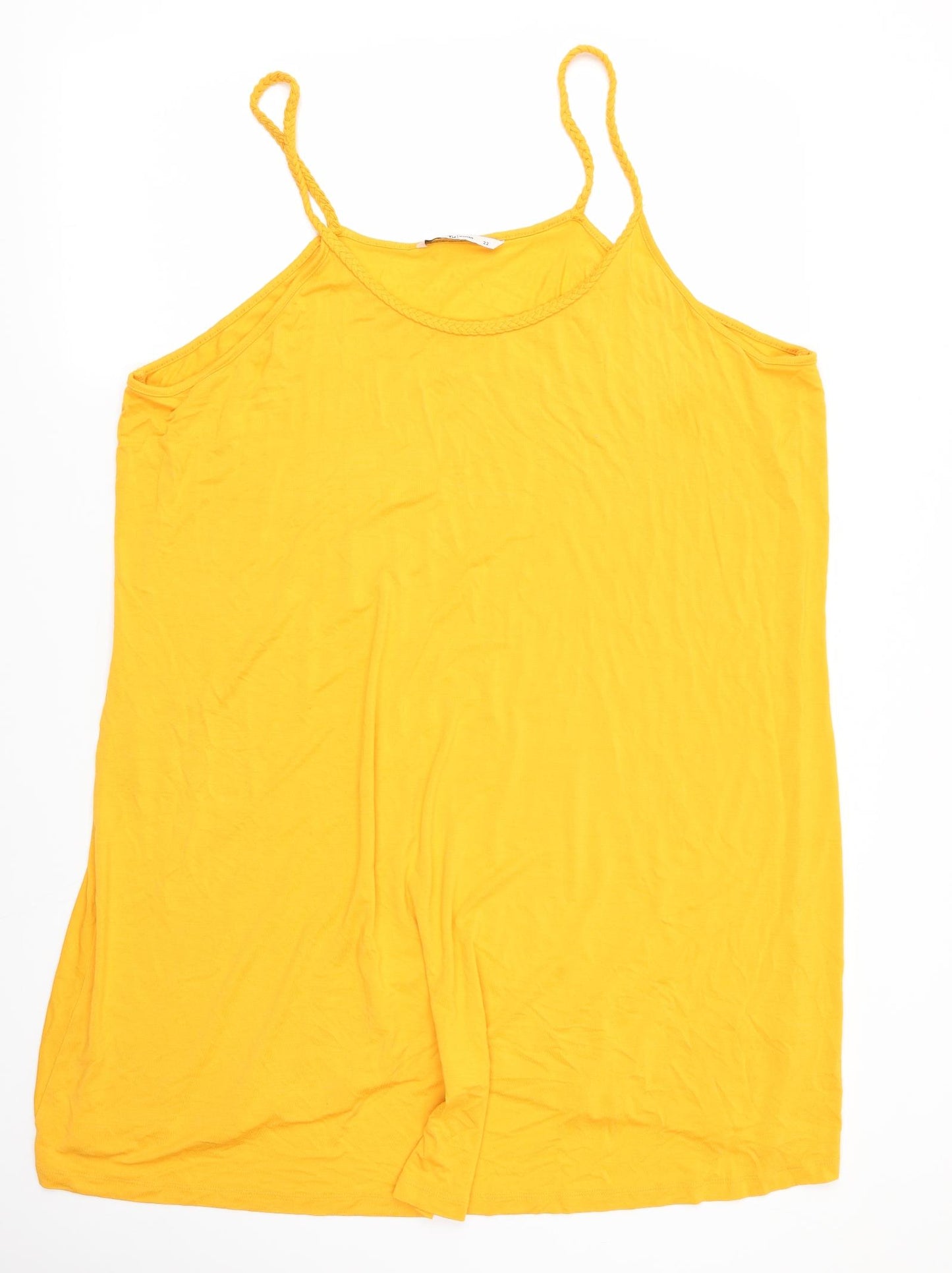 TU Womens Yellow   Camisole Tank Size 22