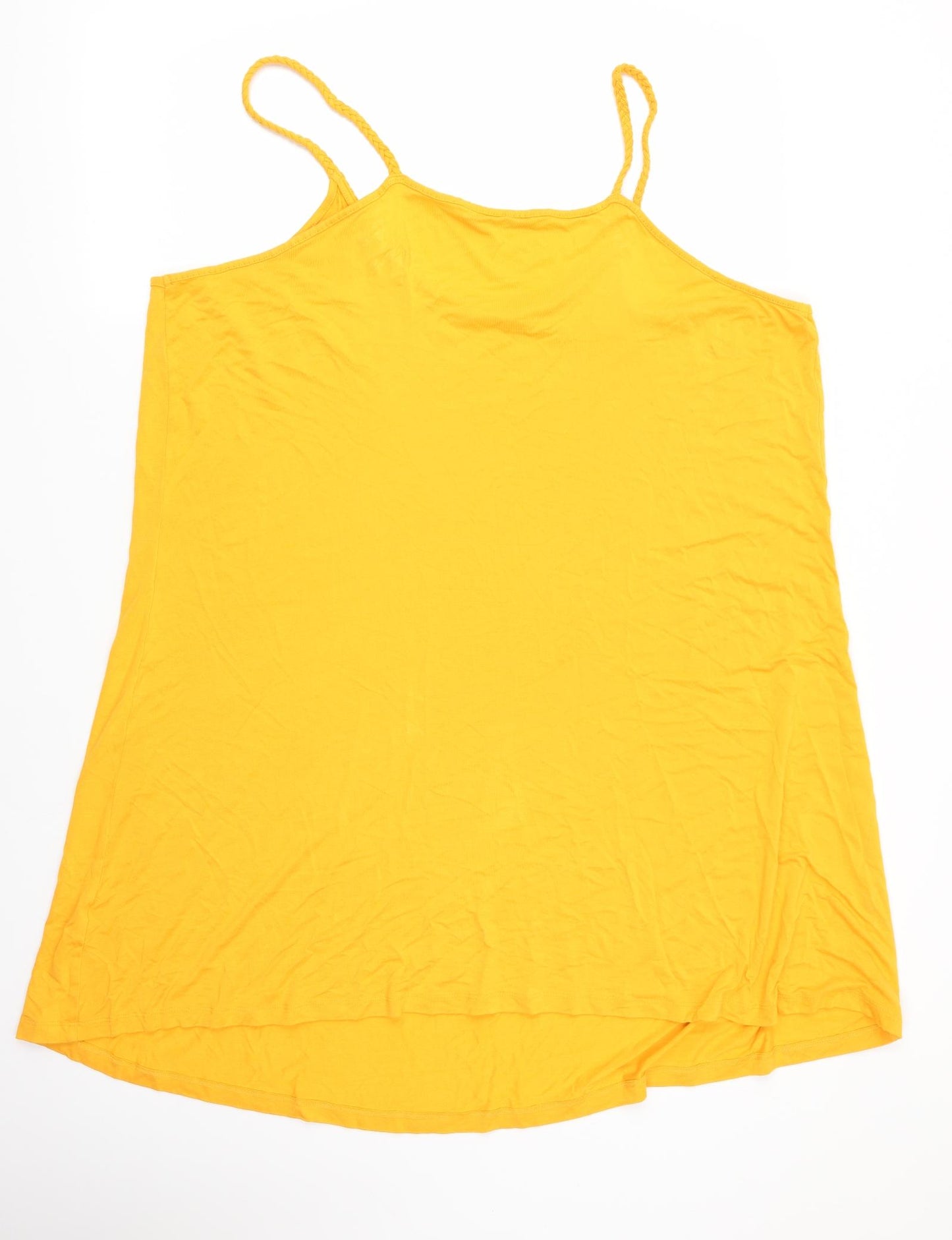 TU Womens Yellow   Camisole Tank Size 22