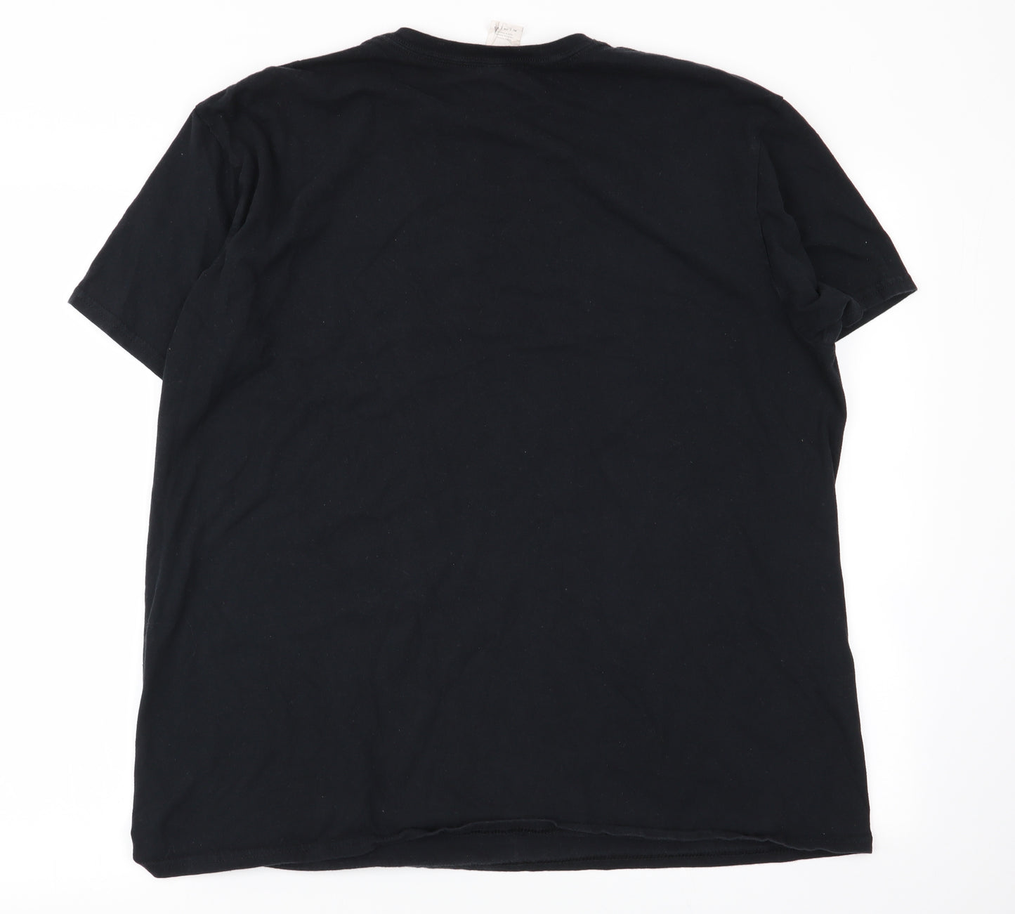 Gildan Mens Black    T-Shirt Size XL