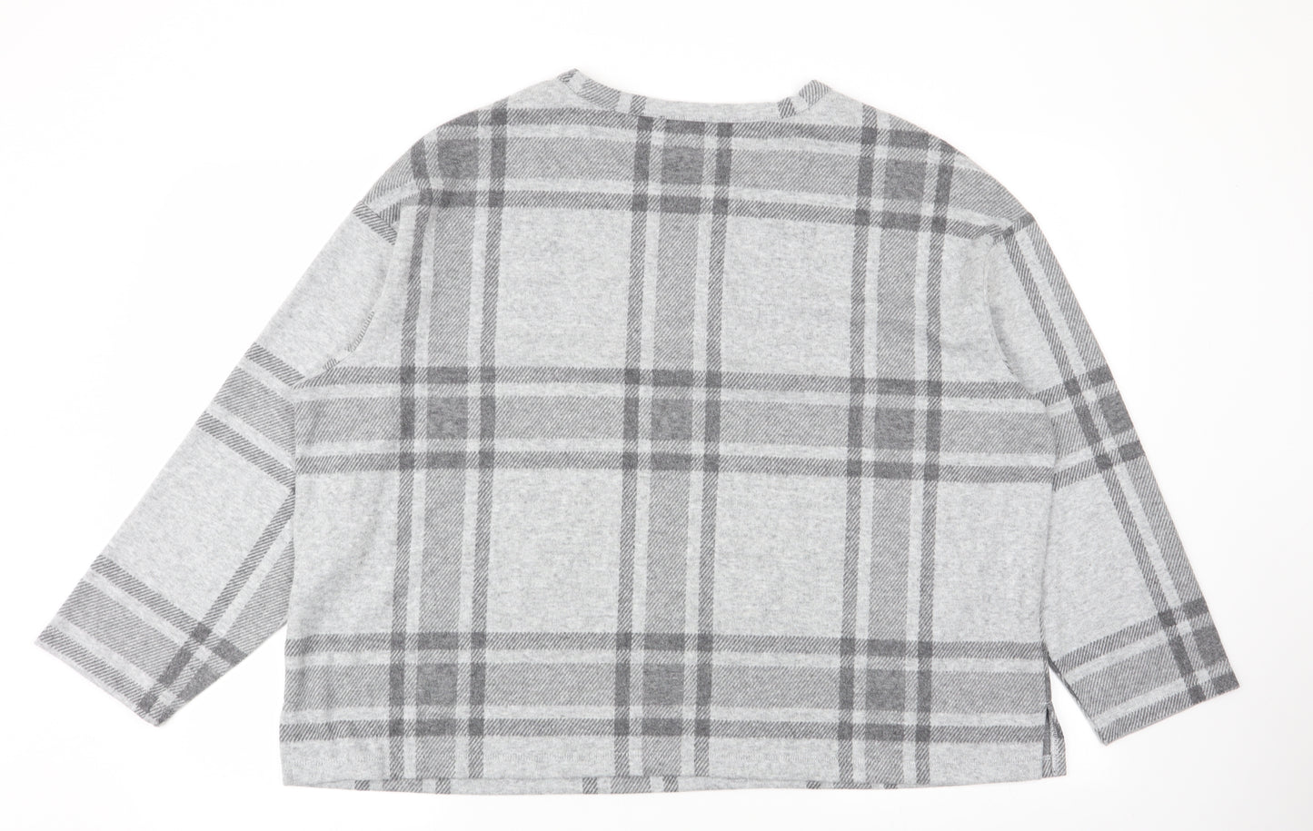 M&S Womens Multicoloured Check  Pullover Jumper Size 22