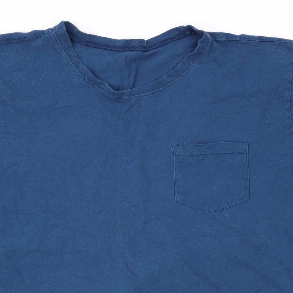 Preworn Mens Blue    T-Shirt Size XL