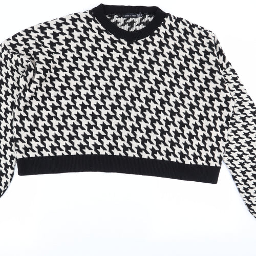 I SAW IT FIRST Womens Multicoloured Herringbone  Pullover Jumper Size 8