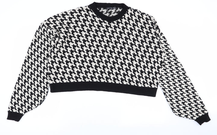 I SAW IT FIRST Womens Multicoloured Herringbone Pullover Jumper Size 8