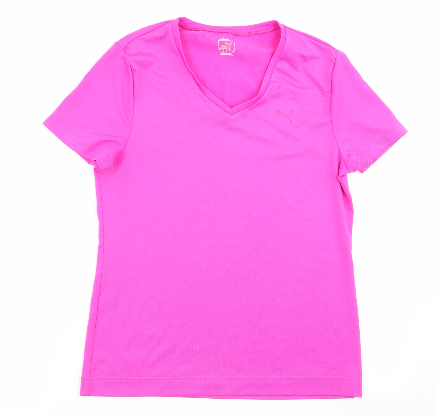 PUMA Womens Pink   Basic T-Shirt Size 14