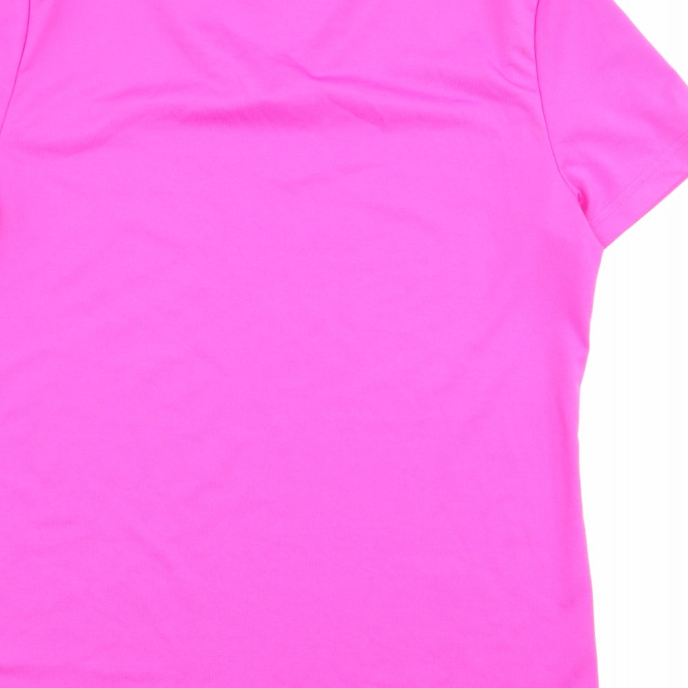 PUMA Womens Pink   Basic T-Shirt Size 14