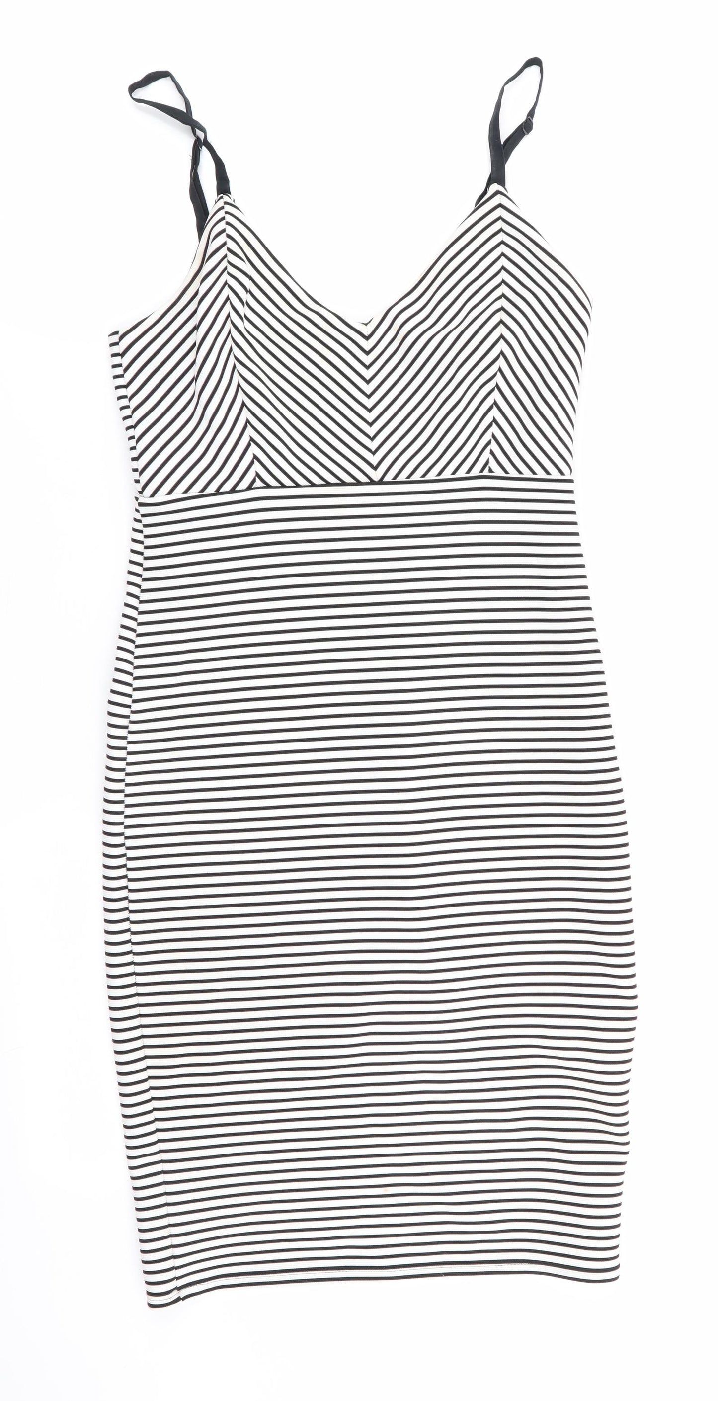 FOREVER 21 Womens Multicoloured Striped  Fit & Flare  Size XS