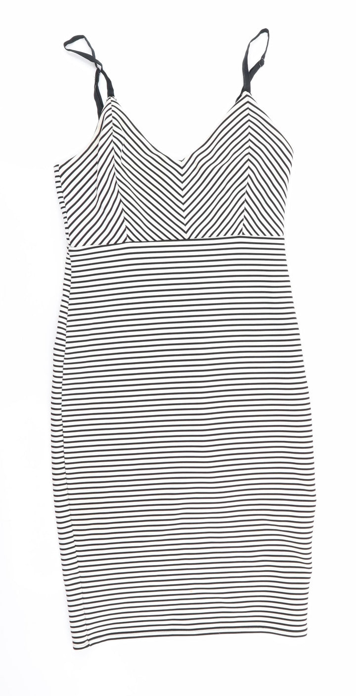 FOREVER 21 Womens Multicoloured Striped  Fit & Flare  Size XS
