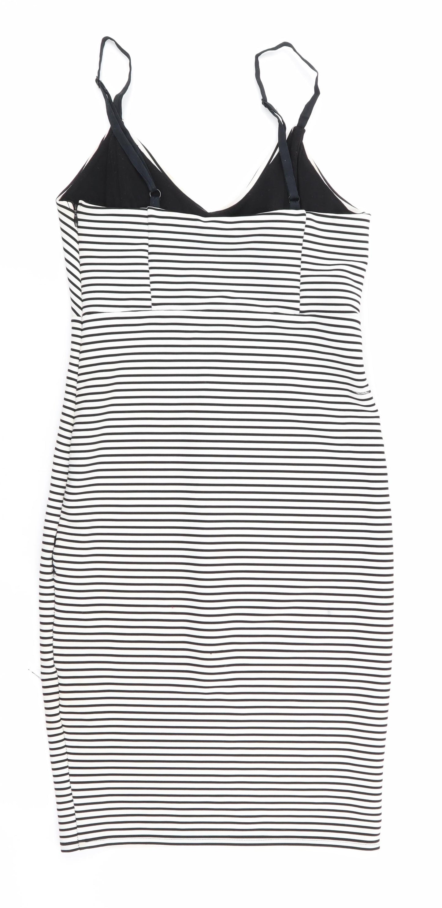 FOREVER 21 Womens Multicoloured Striped  Fit & Flare  Size XS