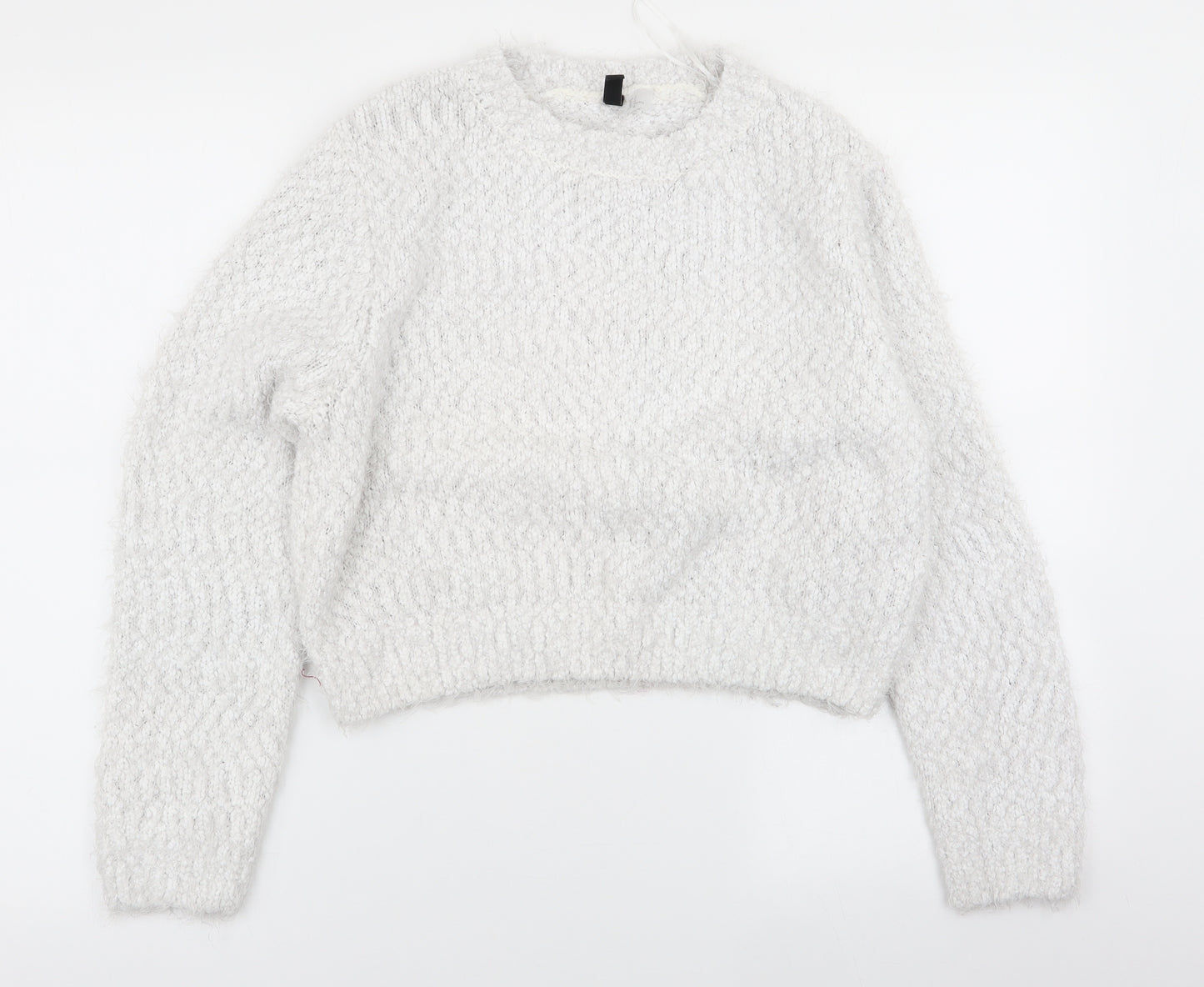 H&M Womens White   Pullover Jumper Size 10