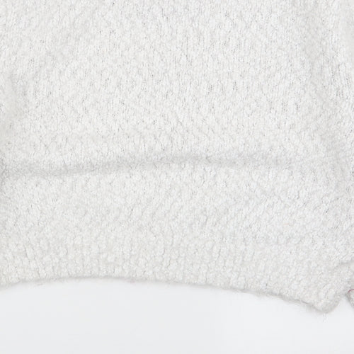 H&M Womens White   Pullover Jumper Size 10