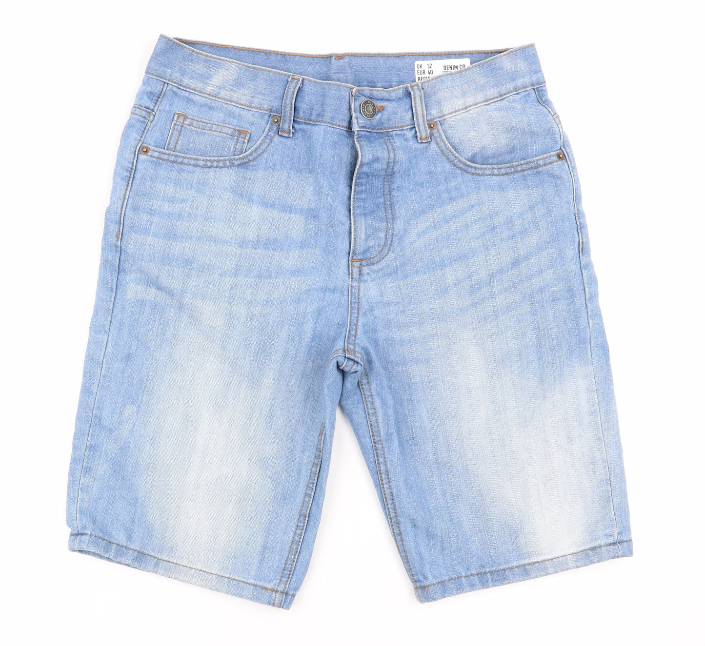 dneim and co Mens Blue   Chino Shorts Size 32 in