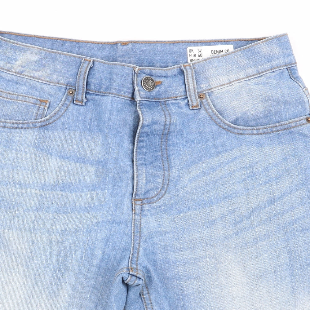 dneim and co Mens Blue   Chino Shorts Size 32 in