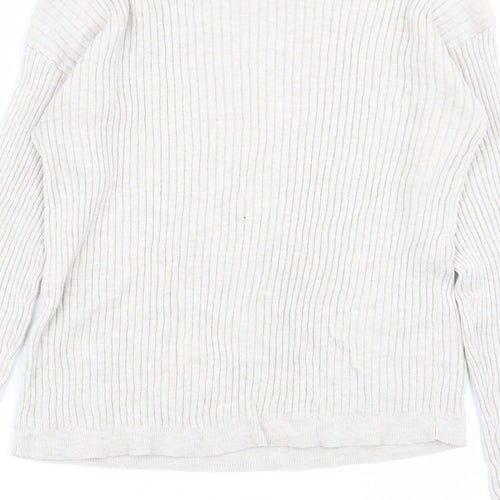Bershka Womens Beige   Basic T-Shirt Size 6