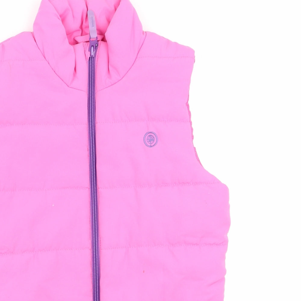 Crane Girls Pink   Gilet Coat Size 9-10 Years