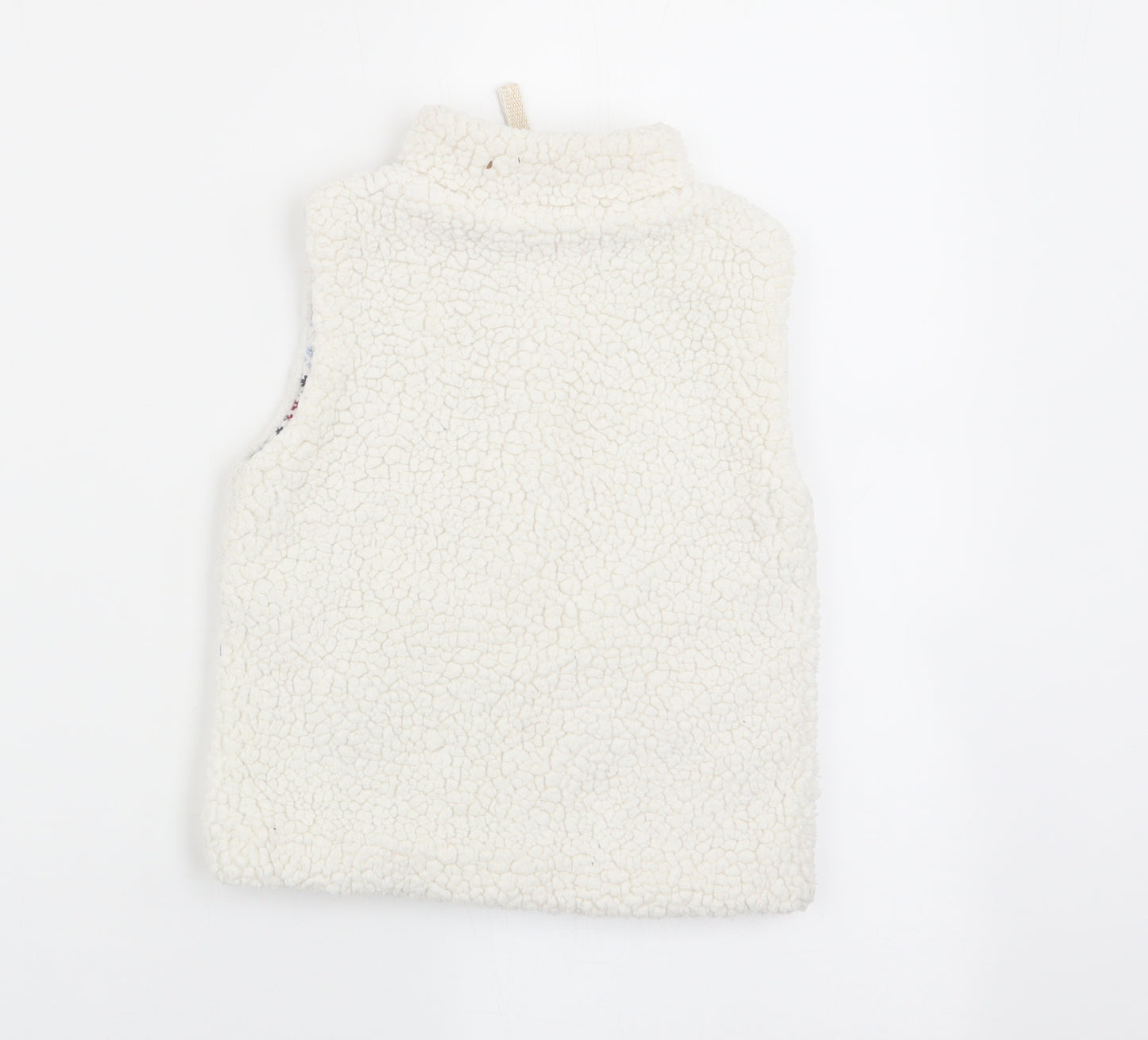 M&Co Girls White   Gilet Jacket Size 12-18 Months