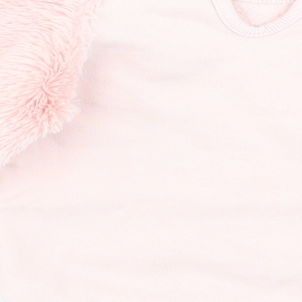 Asda George Girls Pink   Pullover Jumper Size 9-12 Months