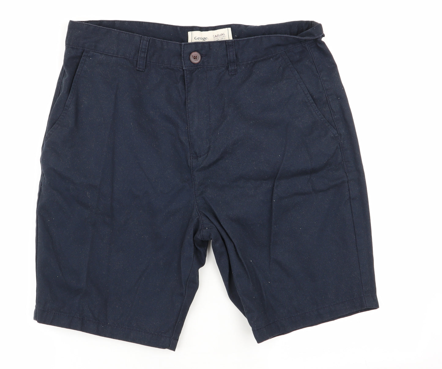 Asda George Mens Blue   Chino Shorts Size 34 in