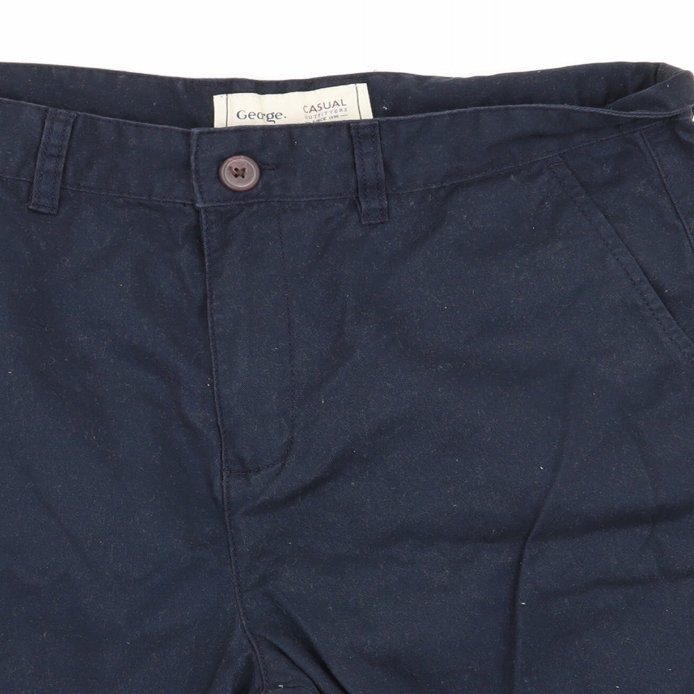 Asda George Mens Blue   Chino Shorts Size 34 in