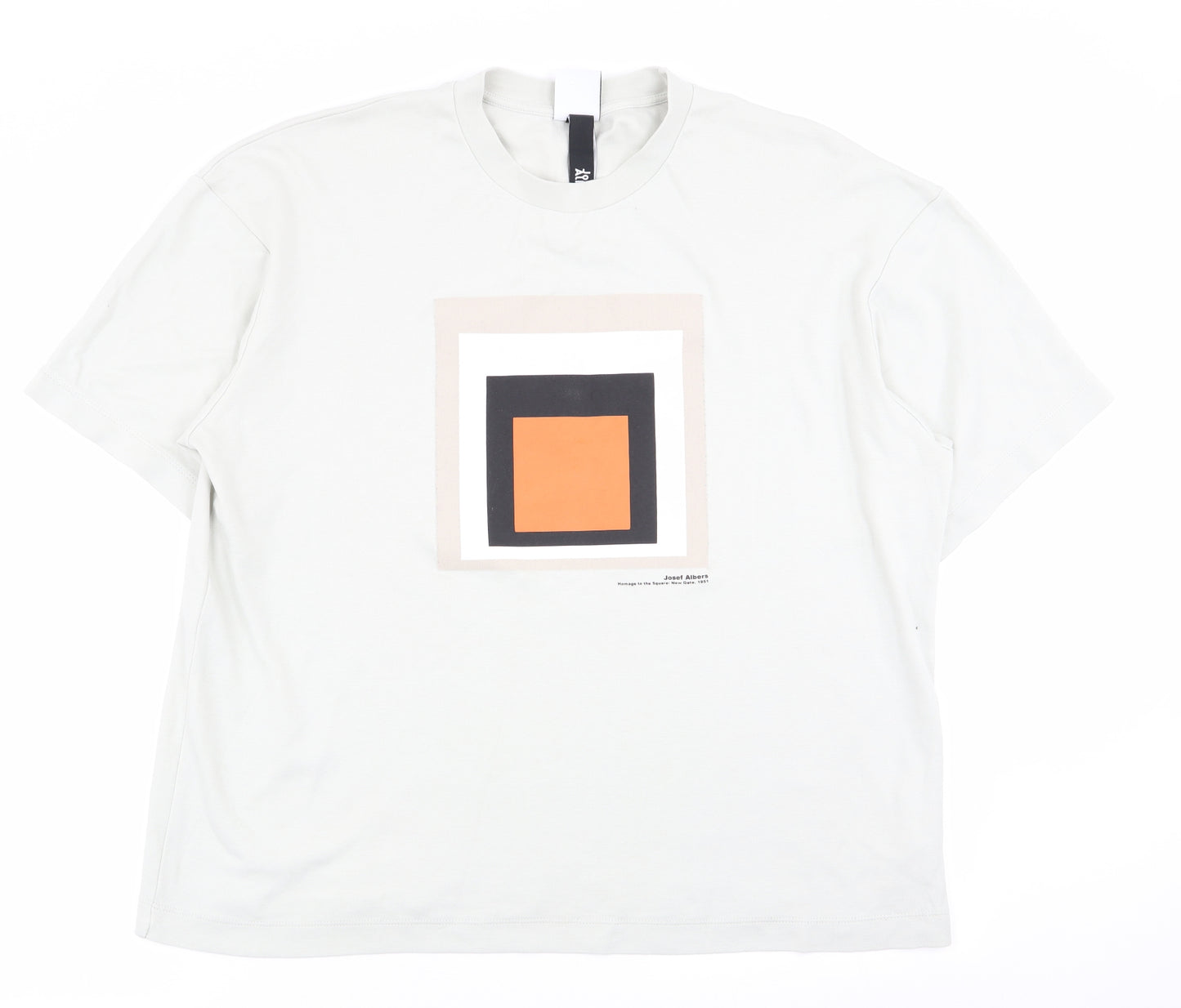 Zara Mens Ivory    T-Shirt Size M