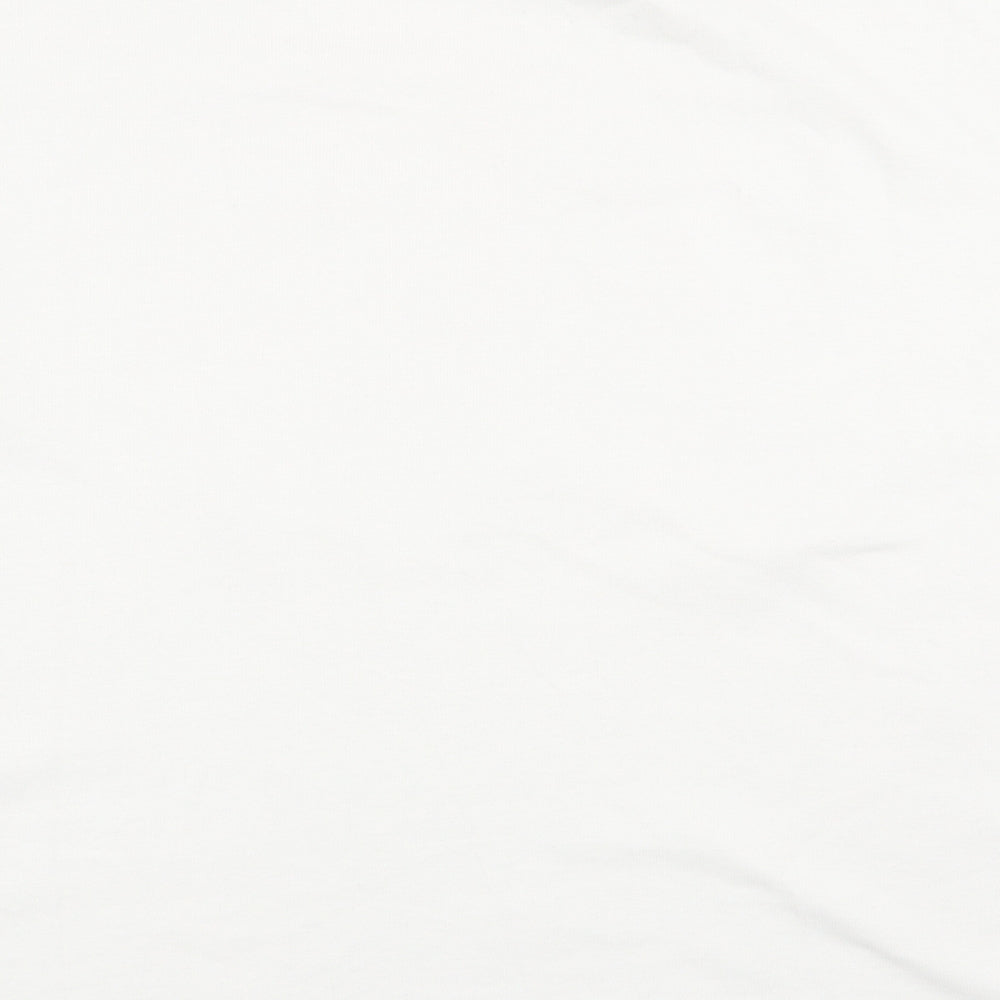 Zara Mens Ivory    T-Shirt Size M