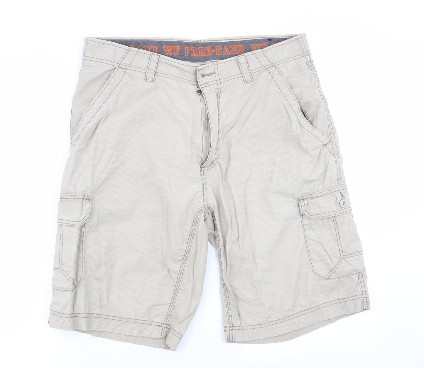 Wearfirst Mens Beige   Cargo Shorts Size 34 in