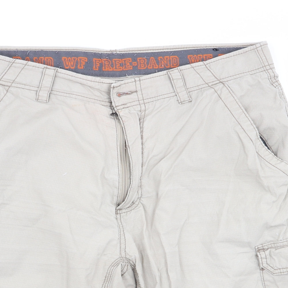 Wearfirst Mens Beige   Cargo Shorts Size 34 in