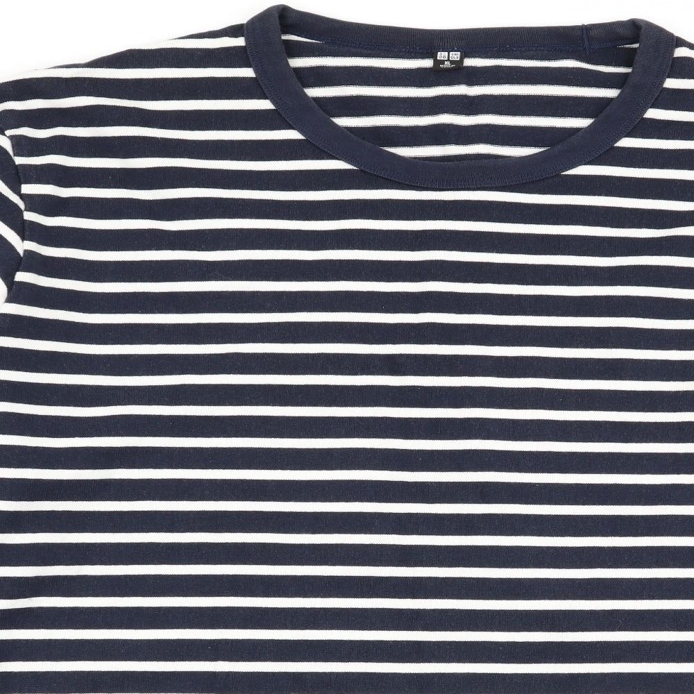 Uniqlo Mens Multicoloured Striped   T-Shirt Size XL