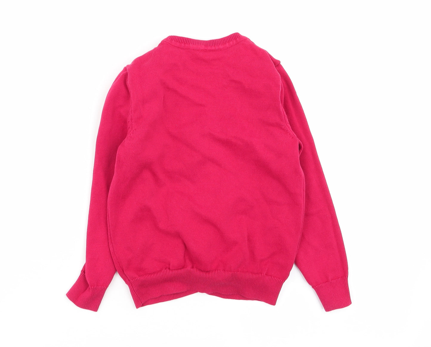 Asda George Girls Red   Cardigan Jumper Size 4-5 Years  - school cardigan