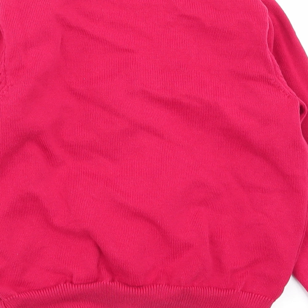 Asda George Girls Red   Cardigan Jumper Size 4-5 Years  - school cardigan