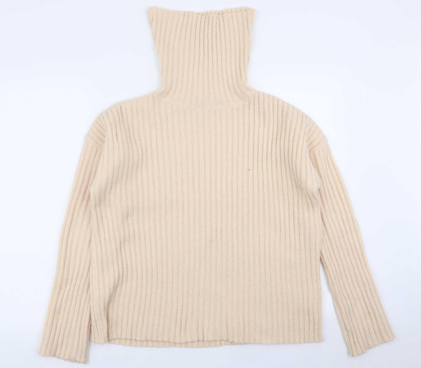 Brave Soul Womens Beige   Pullover Jumper Size M