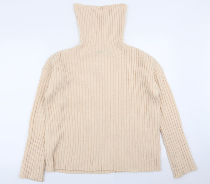 Brave Soul Womens Beige   Pullover Jumper Size M