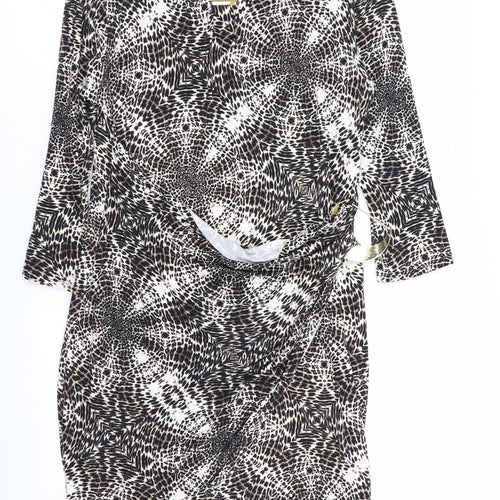 Wallis Womens Multicoloured Geometric  Fit & Flare  Size 14