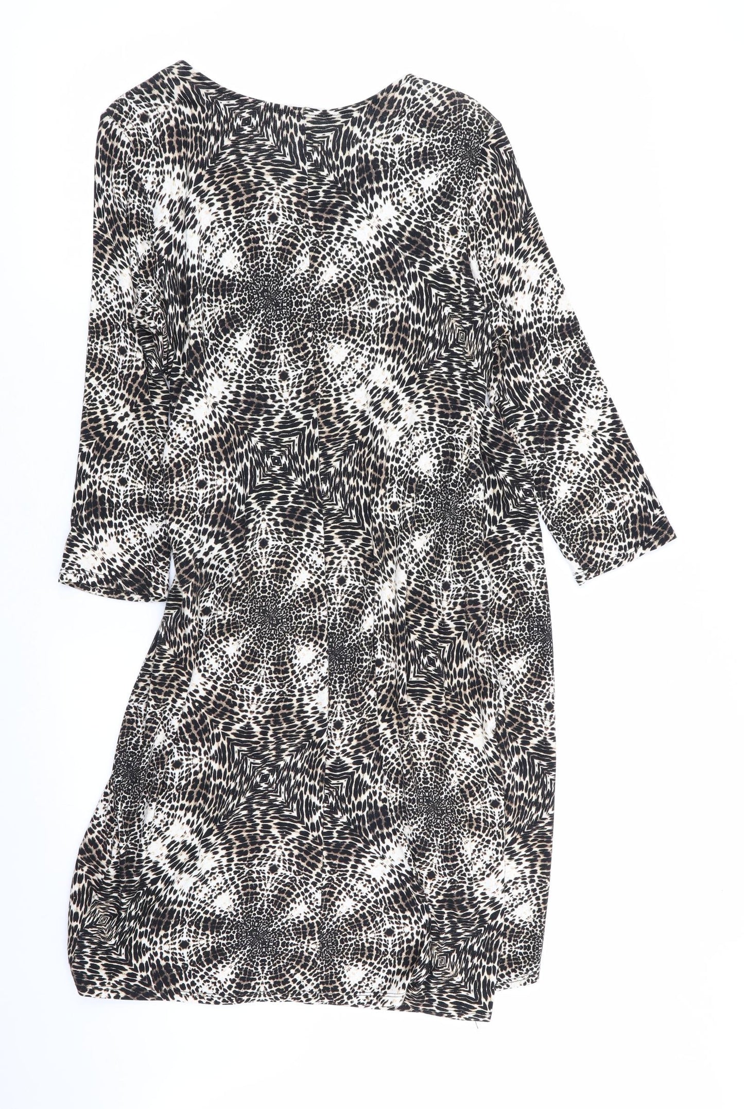 Wallis Womens Multicoloured Geometric  Fit & Flare  Size 14