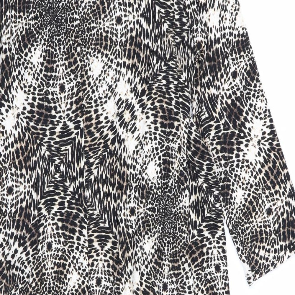 Wallis Womens Multicoloured Geometric  Fit & Flare  Size 14