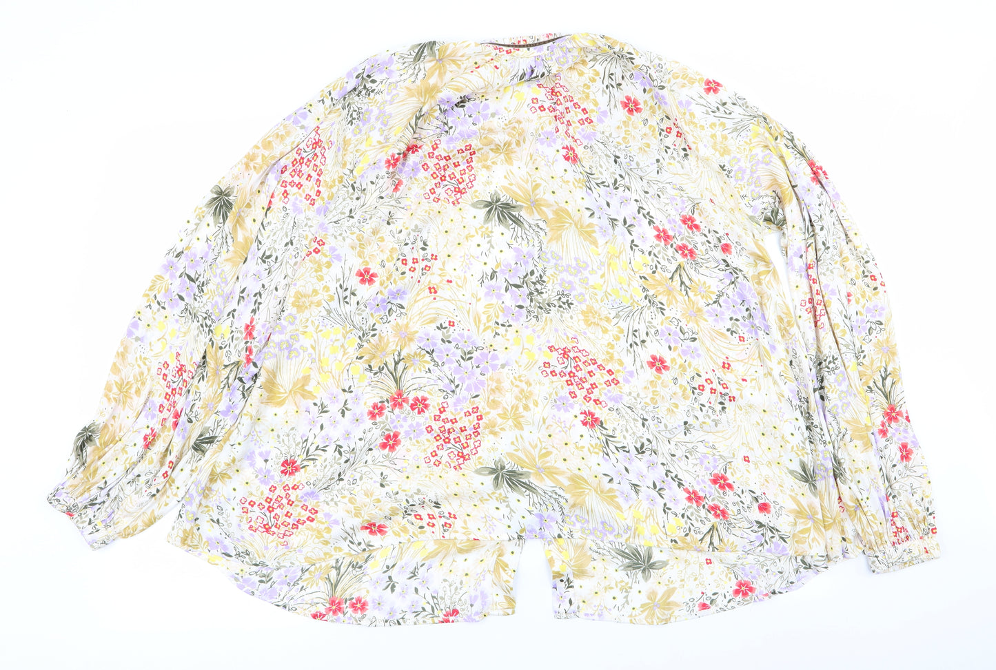 Per Una Womens Multicoloured Floral  Basic Blouse Size 14